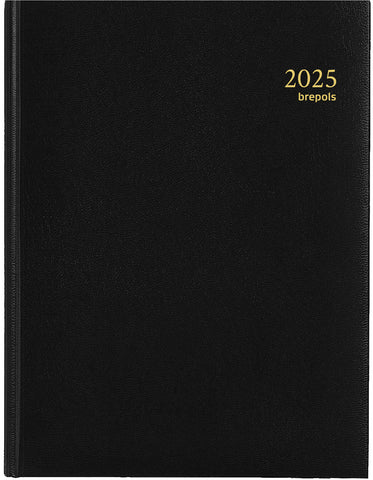 BREPOLS Agenda Timing 0136 Lima 2025 0.136.1256 1W/2S schwarz 17.1x22cm