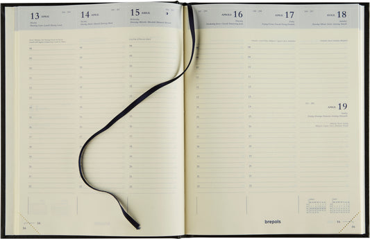 BREPOLS Agenda Timing 0136 Lima 2025 0.136.1256 1W/2S blau 17.1x22cm