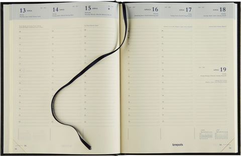 BREPOLS Agenda Timing 0136 Lima 2025 0.136.1256 1W/2S blau 17.1x22cm