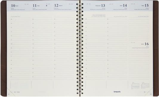 BREPOLS Agenda Timing Calvi 2027 0.136.6870 1W/2S blau 17.1x22cm