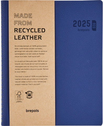 BREPOLS Agenda Timing Calvi 2025 0.136.6870 1W/2S blau 17.1x22cm