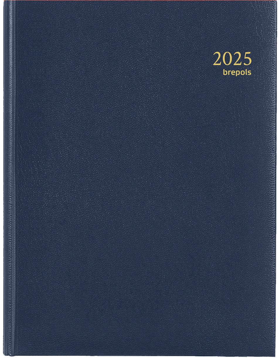 BREPOLS Agenda Timing Lima 2025 0.137.1256 1W/2S blau 17.1x22cm