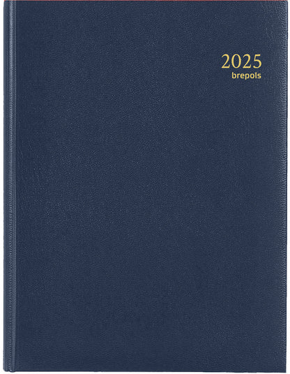 BREPOLS Agenda Timing Lima 2025 0.137.1256 1W/2S blau 17.1x22cm