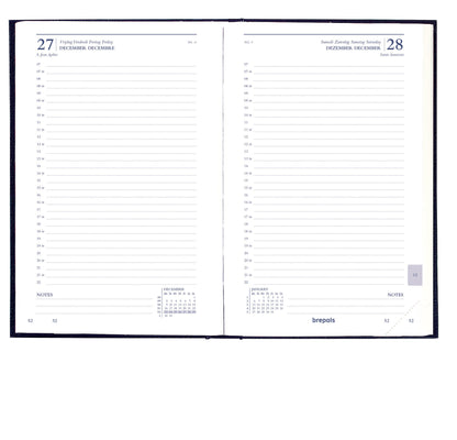 BREPOLS Agenda Saturnus Luxe Lima 2025 0.216.1256 1T/1S blau 13.3x20.8cm