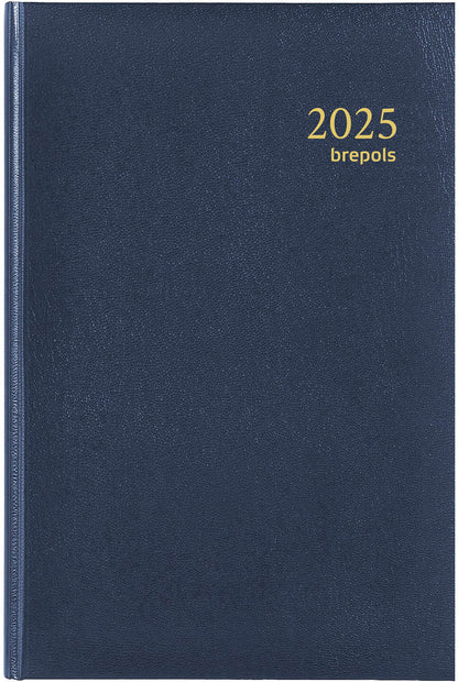 BREPOLS Agenda Saturnus Luxe Lima 2025 0.216.1256 1T/1S blau 13.3x20.8cm