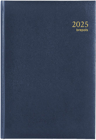 BREPOLS Agenda Minister Lima 2025 0.218.1256 1T/1S blau 14.8x21cm