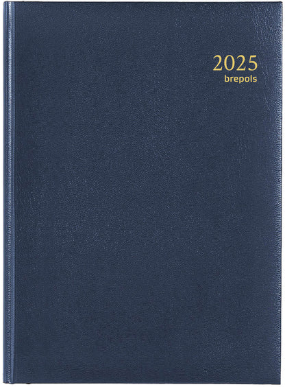 BREPOLS Agenda Euro Lima 2025 0.224.1256 1T/1S blau 14.8x21cm