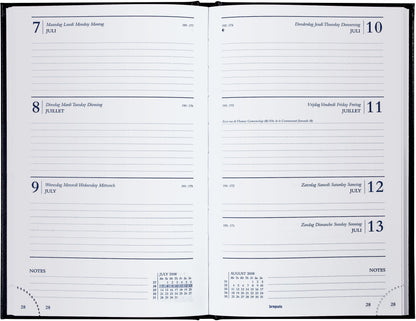 BREPOLS Agenda Saturnus 231 Lima 2025 0.231.1255 1W/2S schwarz 13.5x21cm