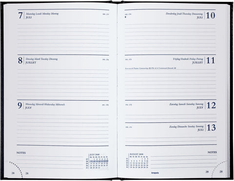 BREPOLS Agenda Saturnus 231 Lima 2025 0.231.1255 1W/2S schwarz 13.5x21cm