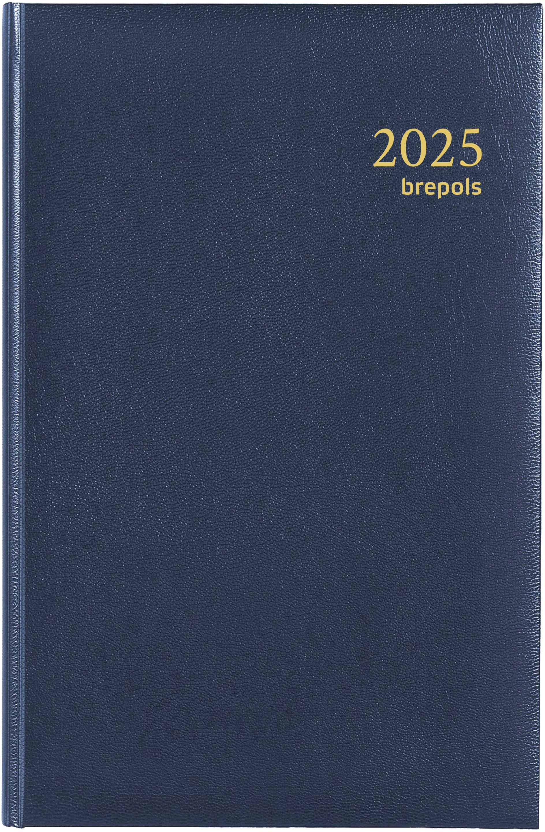 BREPOLS Agenda Saturnus Lima 2025 0.231.1255 1W/2S blau 13.3x20.8cm