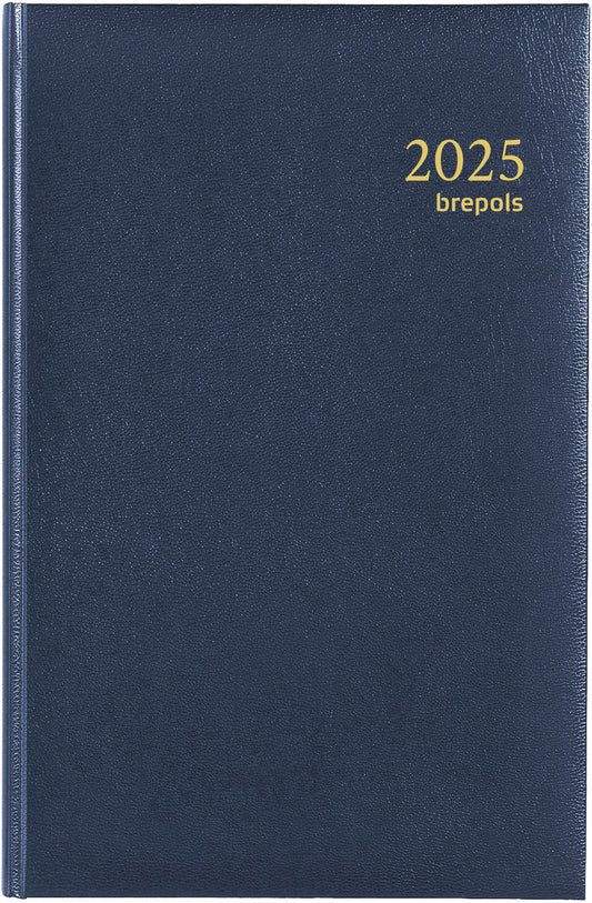 BREPOLS Agenda Saturnus Lima 2025 0.231.1255 1W/2S blau 13.3x20.8cm