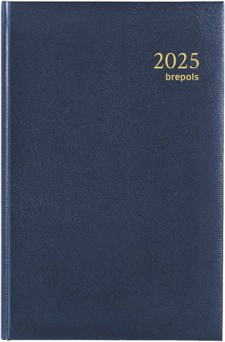 BREPOLS Agenda Saturnus Lima 2025 0.231.1255 1W/2S blau 13.3x20.8cm