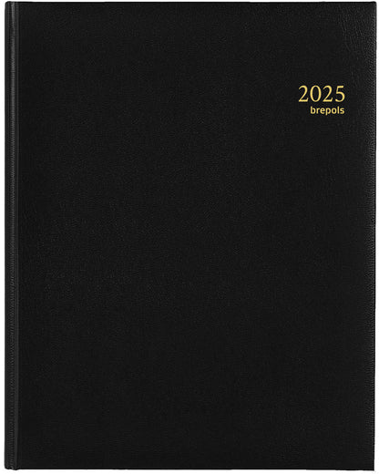 BREPOLS Agenda Concorde Lima Ku. 2025 0.240.1256 1W/2S schwarz 21x27cm