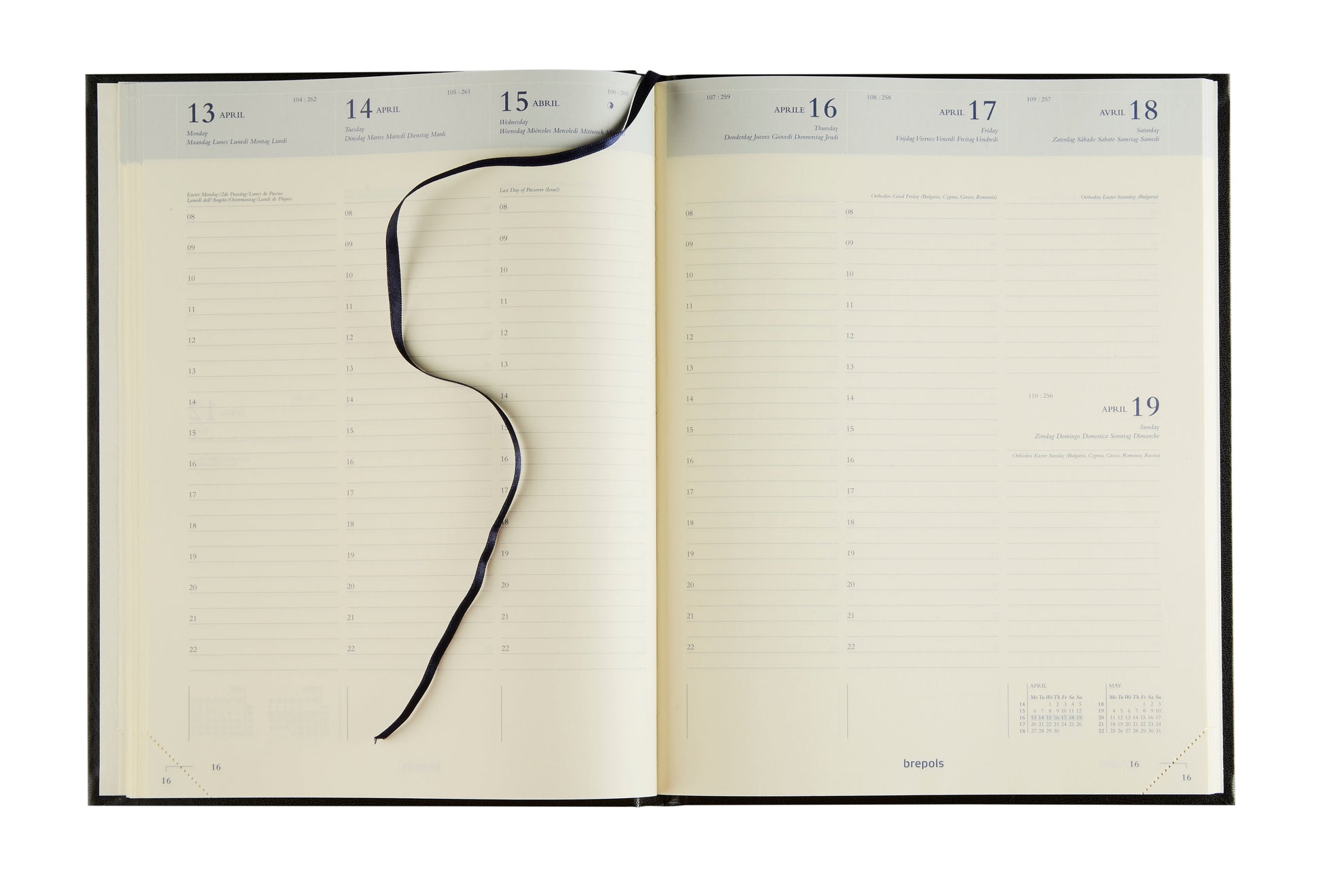 BREPOLS Agenda Concorde Lima Ku. 2025 0.240.1256 1W/2S weinrot 21x27cm