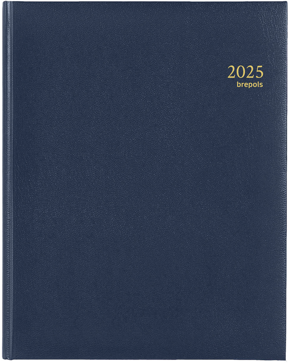 BREPOLS Agenda Concorde Lima Ku. 2025 0.240.1256 1W/2S blau 21x27cm