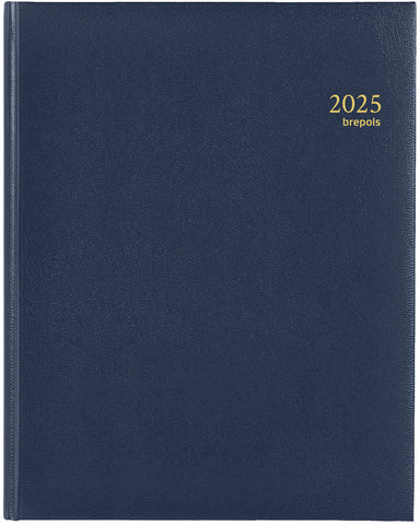 BREPOLS Agenda Concorde Lima Ku. 2025 0.240.1256 1W/2S blau 21x27cm