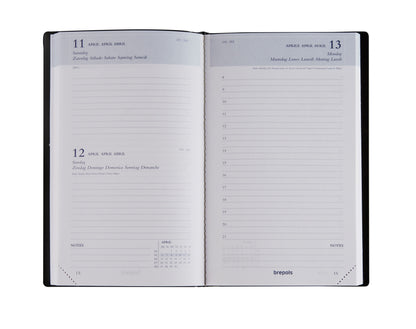 BREPOLS Agenda Breform Seta 2025 0.516.2120 1T/1S blau 10x16.5cm