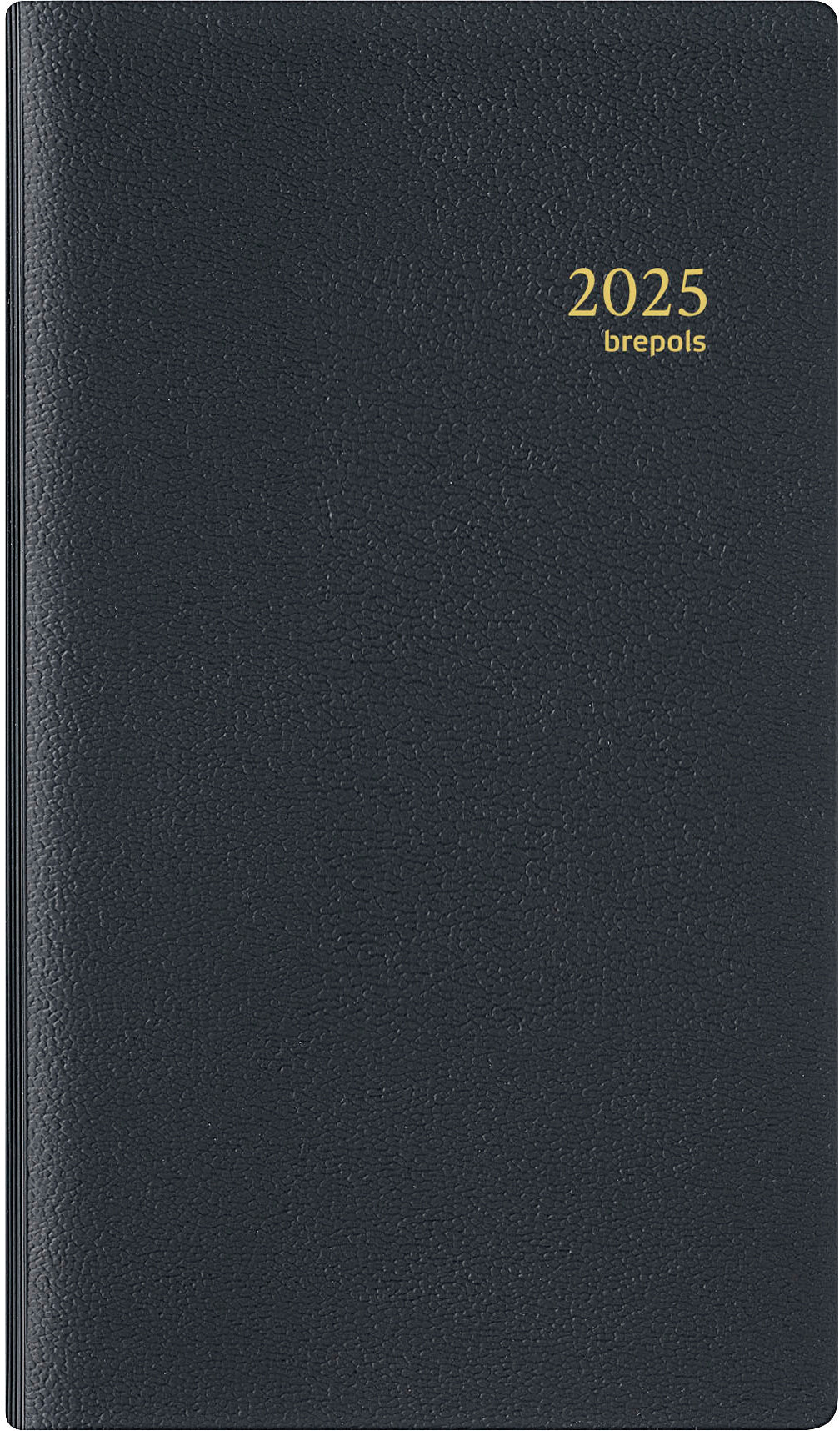 BREPOLS Agenda Notaplan Genova 2025 0.716.2051 1W/2S schwarz 9x16cm