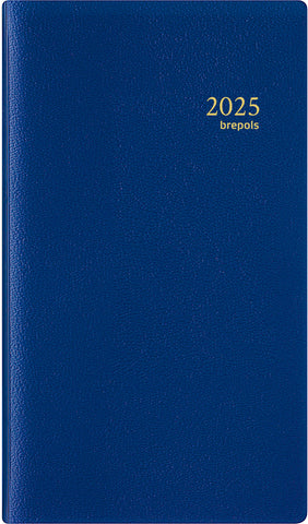 BREPOLS Agenda Notaplan Genova 2025 0.716.2051 1W/2S blau 9x16cm