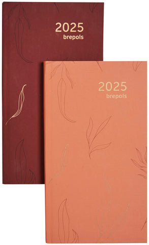 BREPOLS Agenda Interp. Tro.Flower 2025 0.736.0765 1W/2S ass. 9x16cm