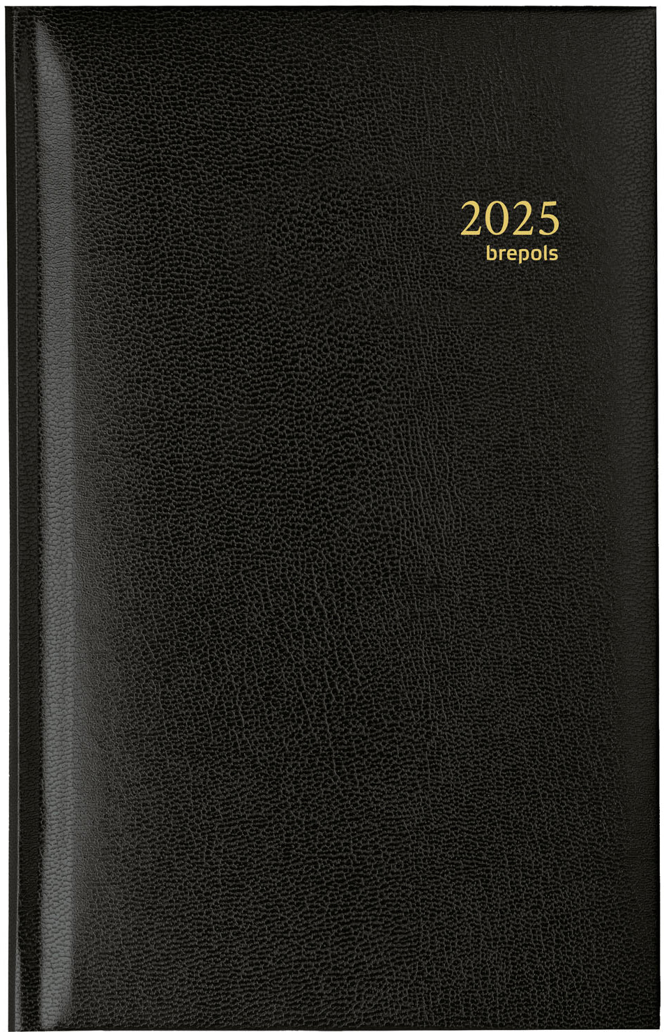BREPOLS Agenda Interplan Lima Ku. 2025 0.736.1255 1W/2S schwarz 9x16cm