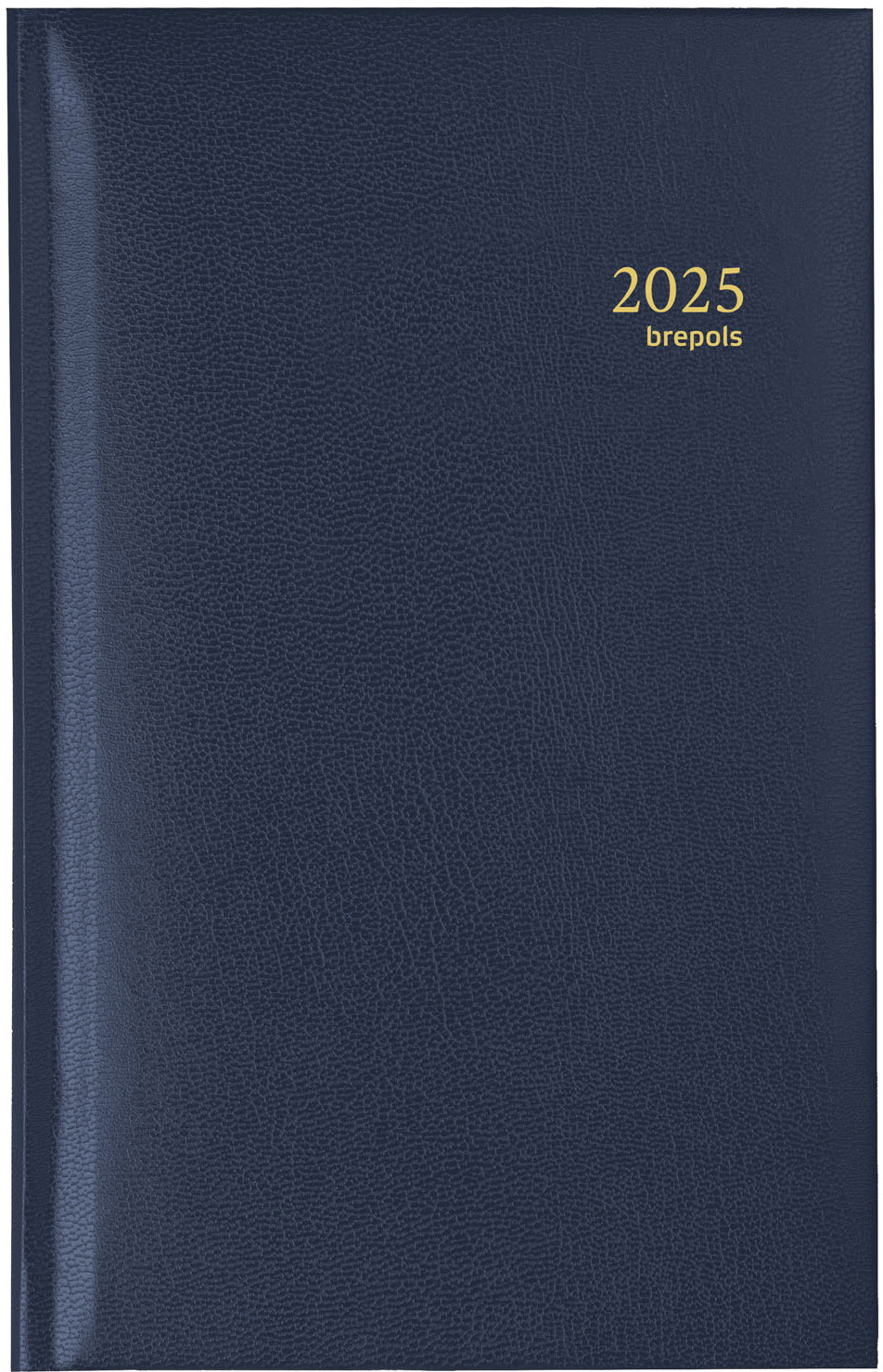 BREPOLS Agenda Interplan Lima Ku. 2025 0.736.1255 1W/2S blau 9x16cm