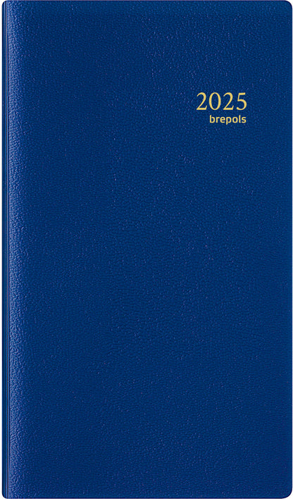 BREPOLS Agenda Interplan Genova 2025 0.736.2051 1W/1S blau 9x16cm