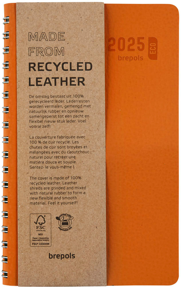 BREPOLS Agenda Interplan Calvi 2025 0.736.6870 1W/2S orange 9x16cm