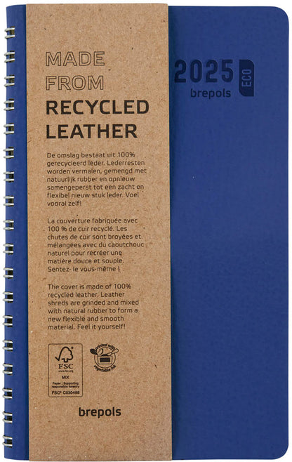 BREPOLS Agenda Interplan Calvi 2025 0.736.6870 1W/2S blau 9x16cm