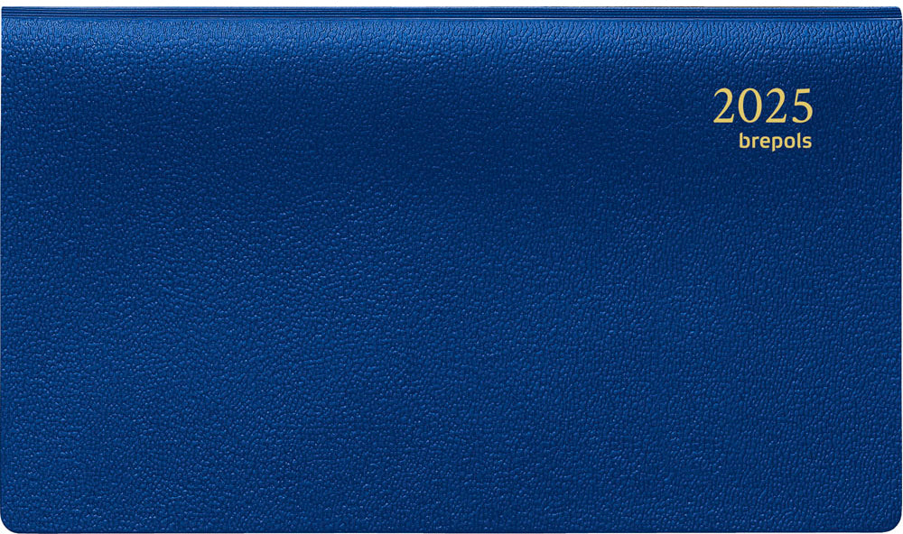 BREPOLS Agenda Omniplan Genova 2025 0.738.2051 1W/2S blau 9x16cm