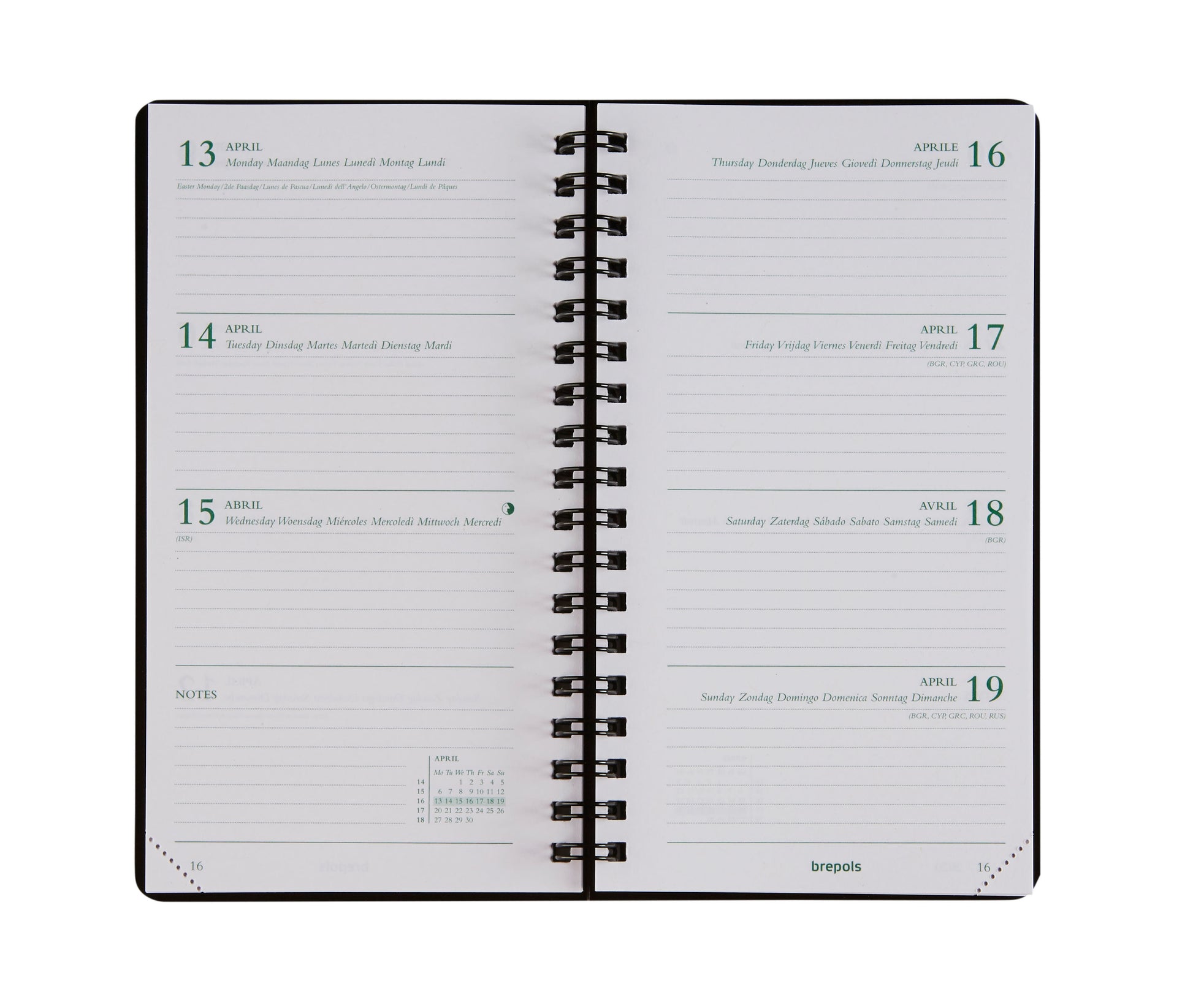 BREPOLS Agenda Ecorama 780 Kazar 2025 0.780.0685 1W/2S ass. 9x16cm