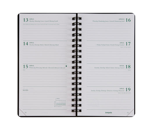 BREPOLS Agenda Ecorama 780 Kazar 2025 0.780.0685 1W/2S ass. 9x16cm