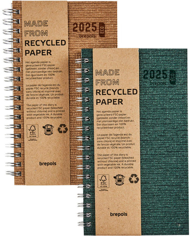 BREPOLS Agenda Ecorama 780 Kazar 2025 0.780.0685 1W/2S ass. 9x16cm