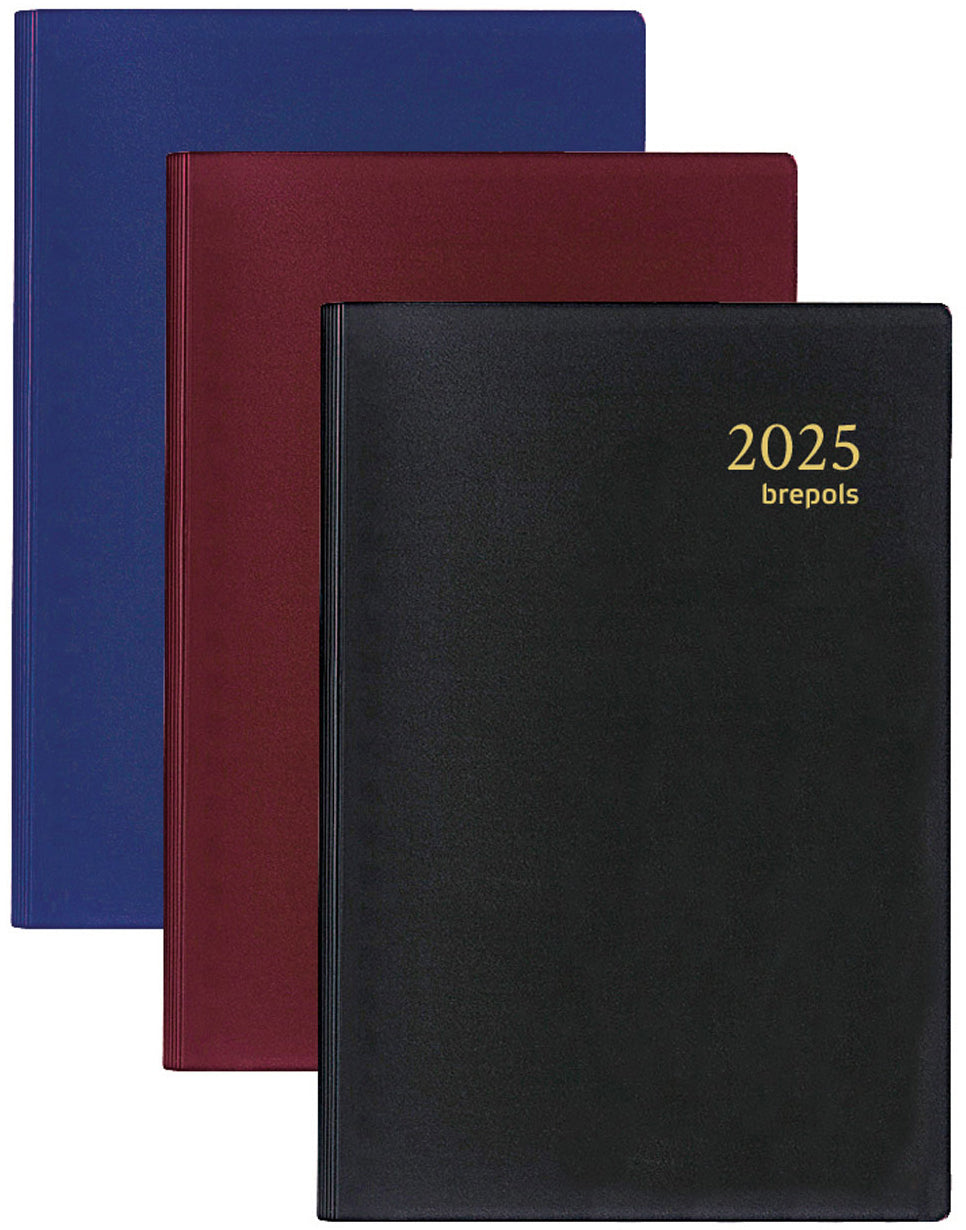 BREPOLS Agenda Trade Seta 2025 0.814.2120 1T/1S ass. 8.5x12.5cm