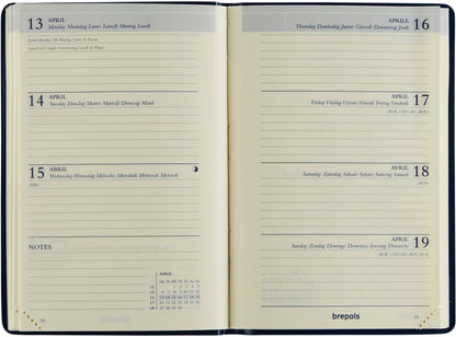 BREPOLS Agenda Delta Trop.Flowers 2025 0.834.0765 1W/2S ass. 8.1x12cm