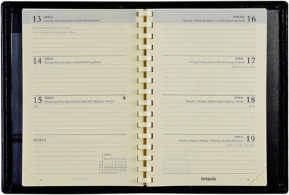 BREPOLS Agenda Delta Genova 2025 0.834.2051 1W/2S blau 8.1x12cm