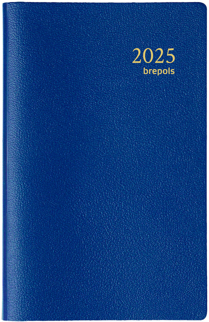 BREPOLS Agenda Delta Genova 2025 0.834.2051 1W/2S blau 8.1x12cm