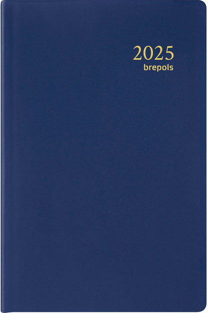 BREPOLS Agenda Delta Seta 2025 0.834.2120 1W/2S blau 8.1x12cm