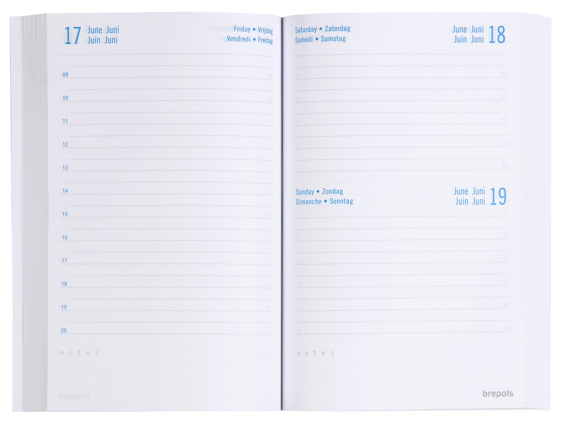 BREPOLS Schüleragenda Classic 25/26 2.140.0080 1T/1S 12M ass. ML 11.5x16.9cm