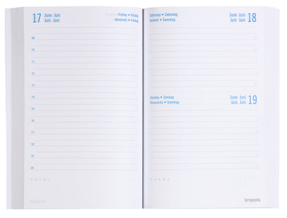 BREPOLS Schüleragenda Classic 25/26 2.140.0080 1T/1S 12M ass. ML 11.5x16.9cm