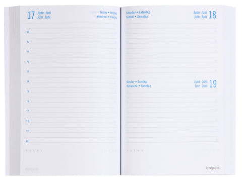 BREPOLS Schüleragenda Classic 25/26 2.140.0080 1T/1S 12M ass. ML 11.5x16.9cm