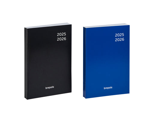 BREPOLS Schüleragenda Classic 25/26 2.140.0080 1T/1S 12M ass. ML 11.5x16.9cm