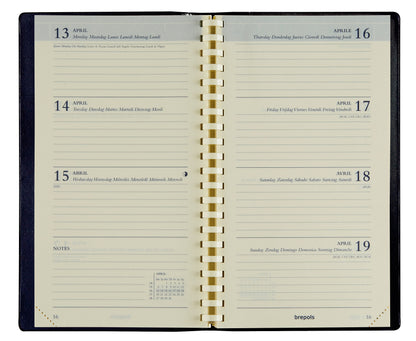 BREPOLS Agenda Interplan Maverick 2025 MAV-TO-802 1W/2S braun 9x16cm