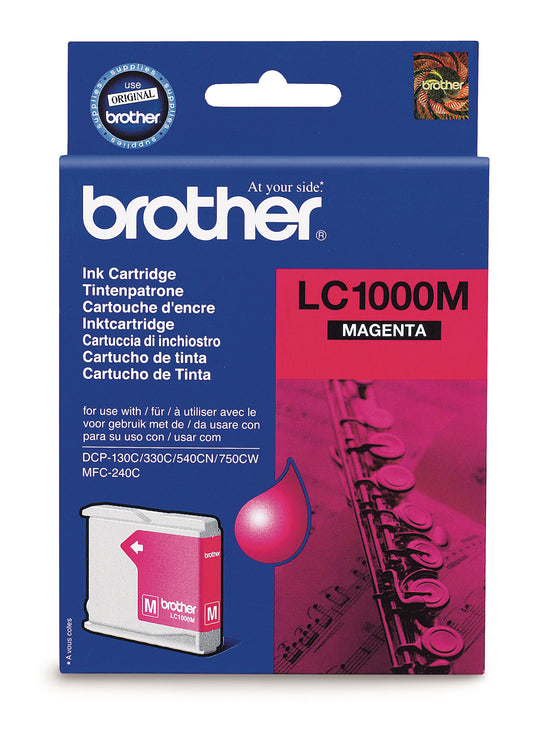 BROTHER Tintenpatrone magenta LC-1000M DCP-130C/MFC-240C 400 Seiten