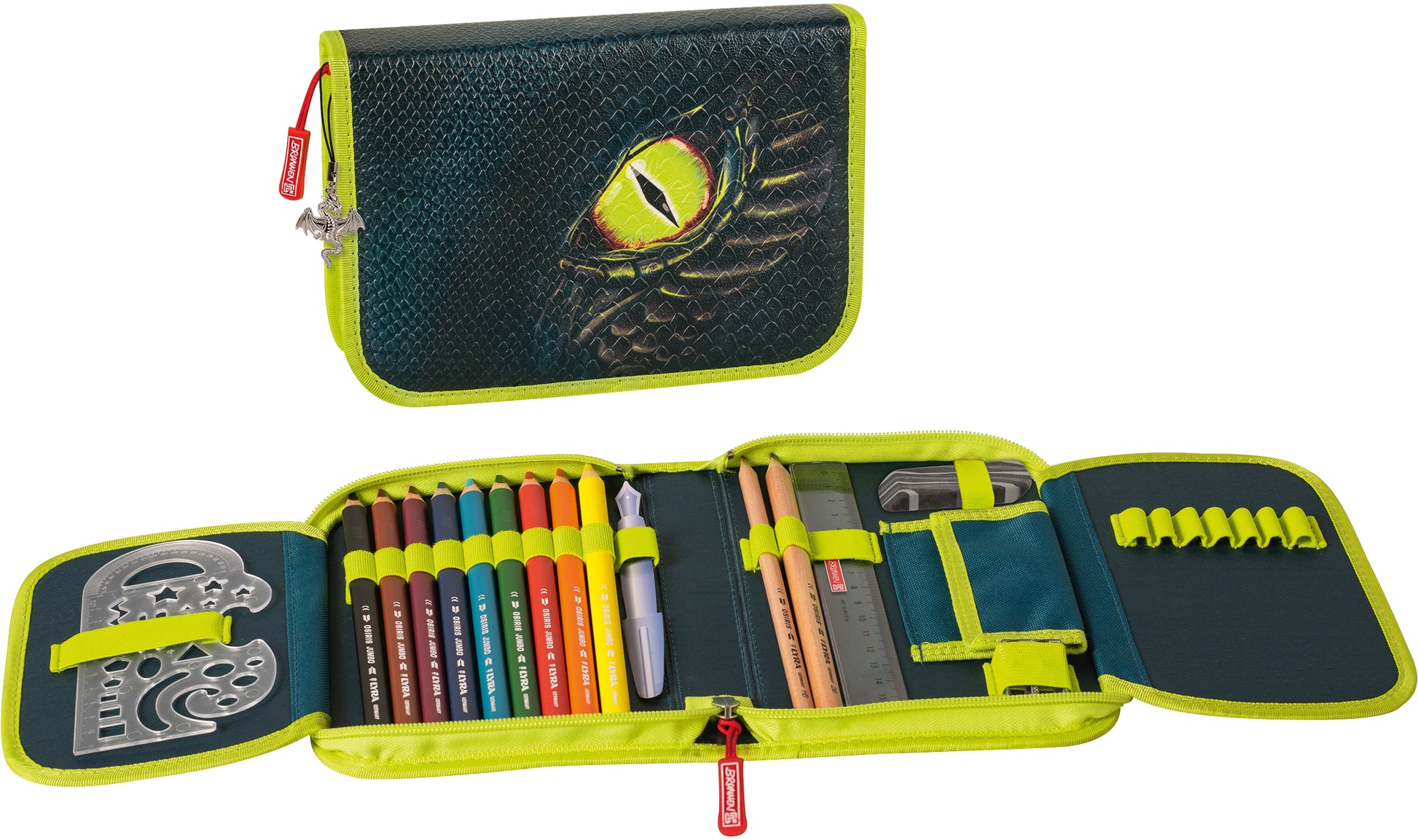 BRUNNEN Federmäppchen Drago 1049120941 19.5x13.5x3.5cm