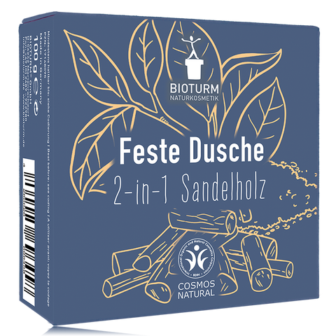 BIOTURM Feste Dusche 2-in-1 Sandelholz