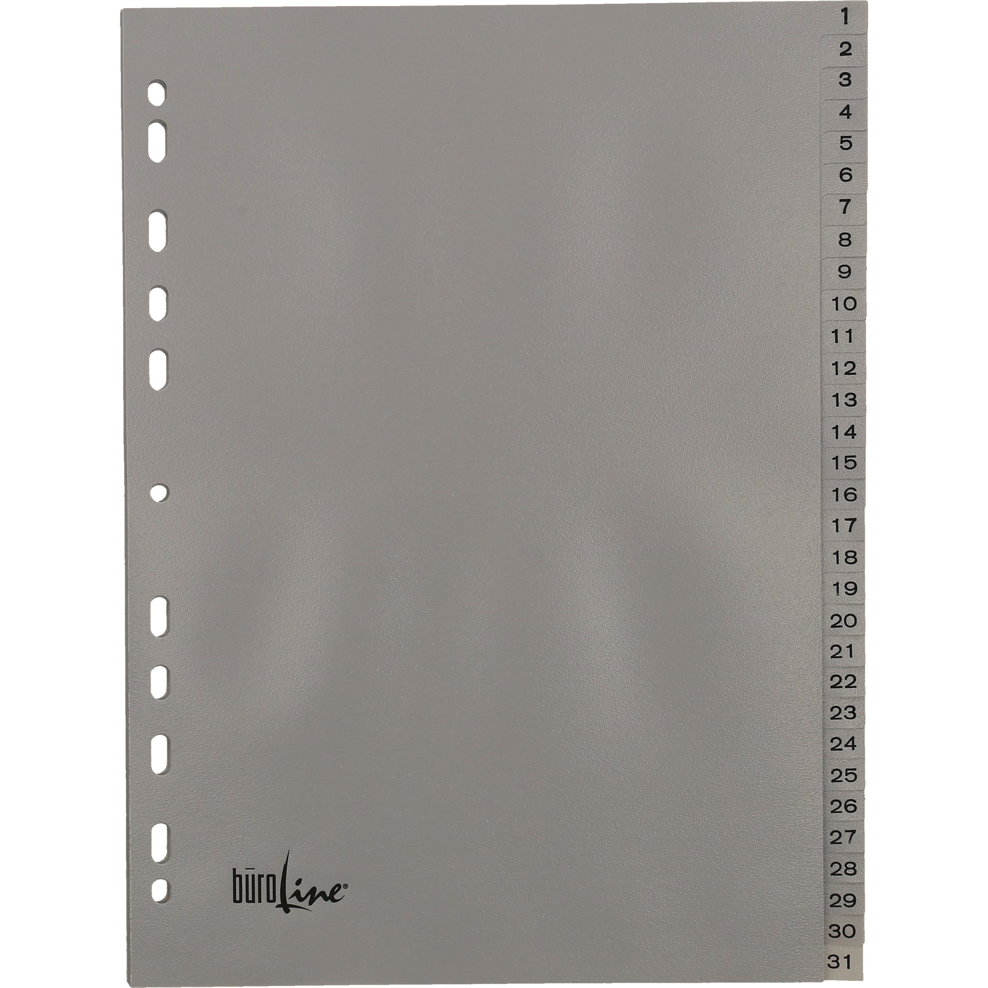 BÜROLINE Register PP A4 40945 grau 1-31