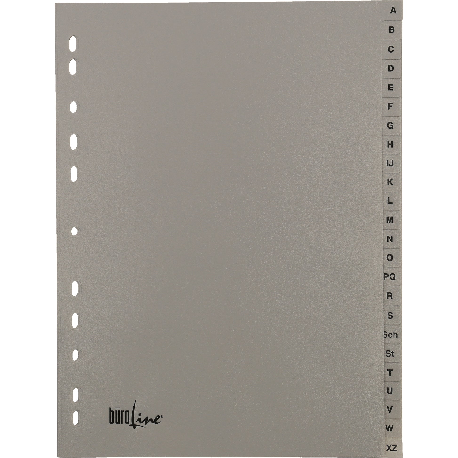 BÜROLINE Register PP A4 40957 grau A-Z 24-teilig