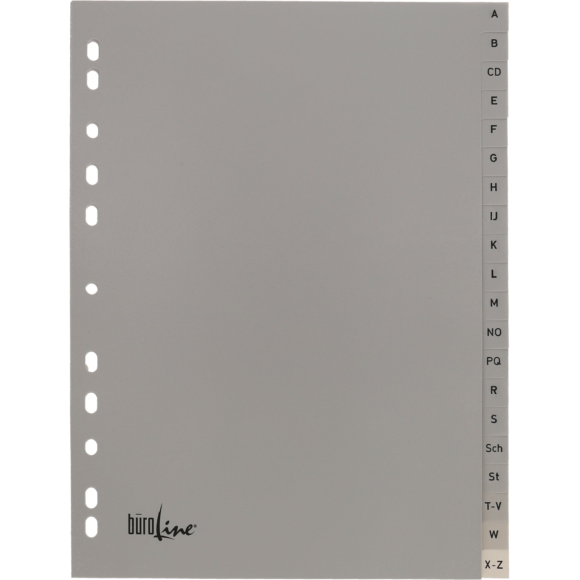 BÜROLINE Register PP A4 40958 grau A-Z 20-teilig