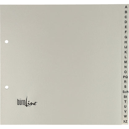 BÜROLINE Register PP A4 3/4 H. 40958 grau A-Z 20-teilig